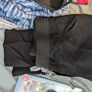 Figs black straight leg scrub bottom